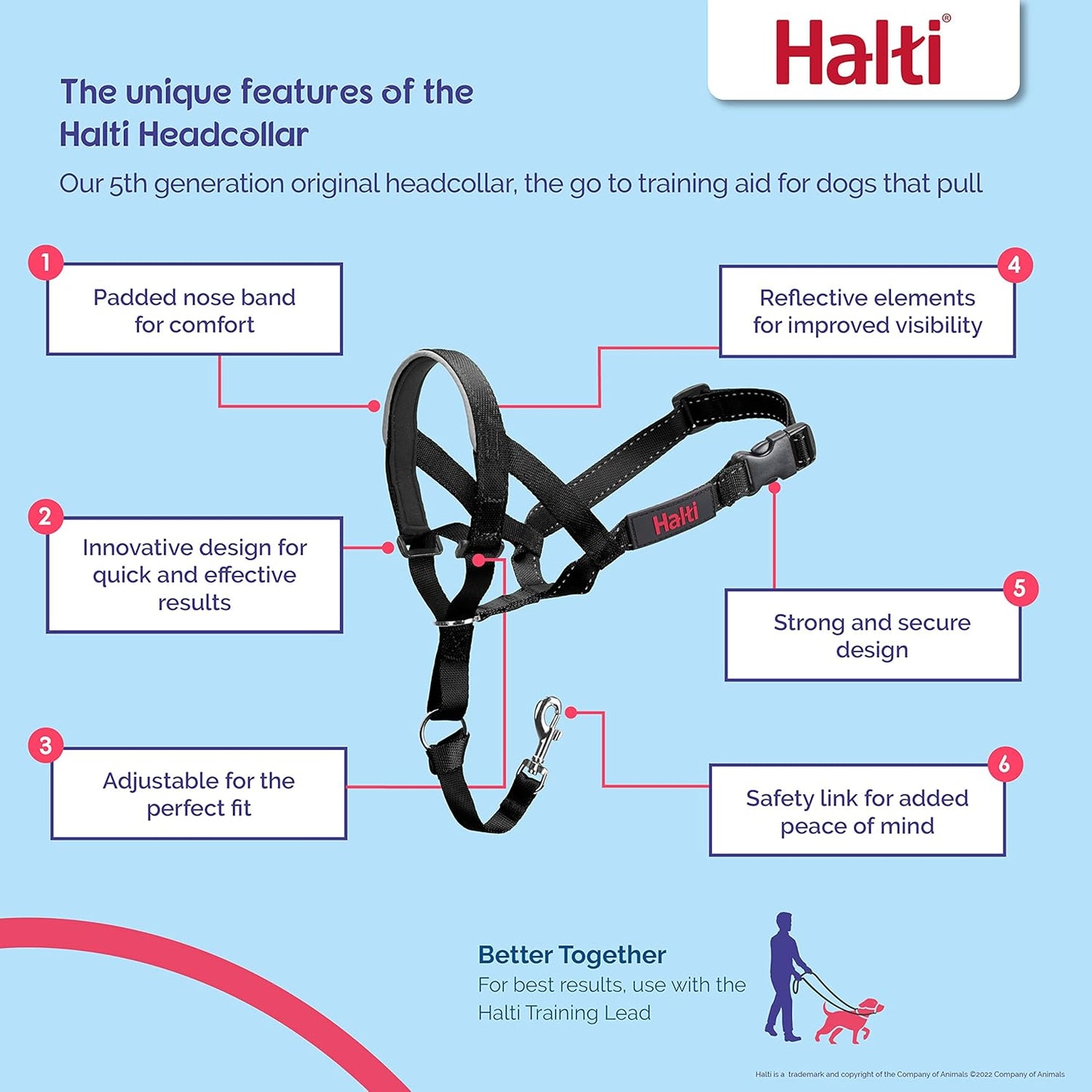 HALTI Headcollar til Stressfrie Gåture™