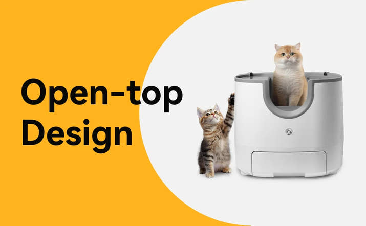 Self-Cleaning Cat Litter Box Open-Top Design with Advanced Safety Sensors Extra Large Capacity for Multi-Cat Homes Hassle-Free
