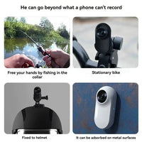 N11R- Pet Collar Camera For Pet Camera And Monitor With Wide Angle Lens, Mini Portable Stabilized Sports Body Camera