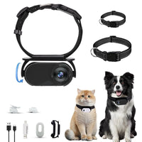 N11R- Pet Collar Camera For Pet Camera And Monitor With Wide Angle Lens, Mini Portable Stabilized Sports Body Camera